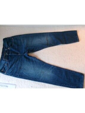 New Levis 501 T Jeans Mens Sz 32 x 28  Taper Fit Button Fly Blue Denim